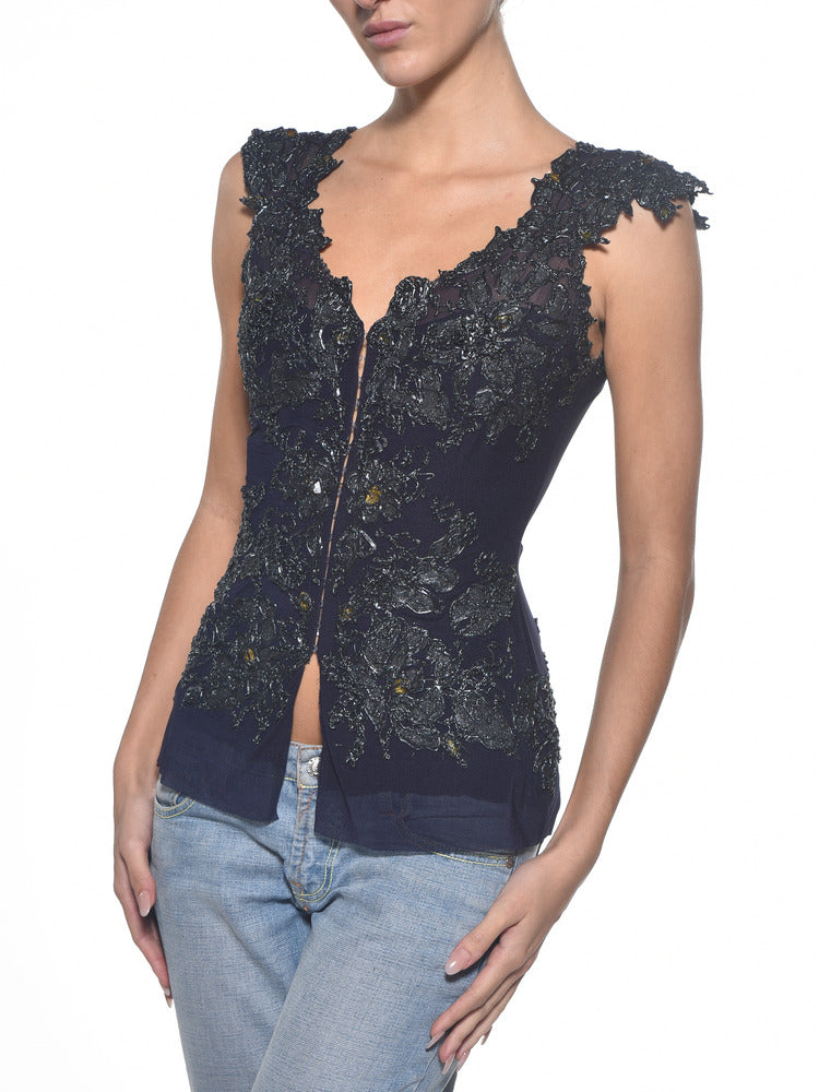 T1220T V-Front Extended Sleeves Top 049 – Ema Savahl Couture