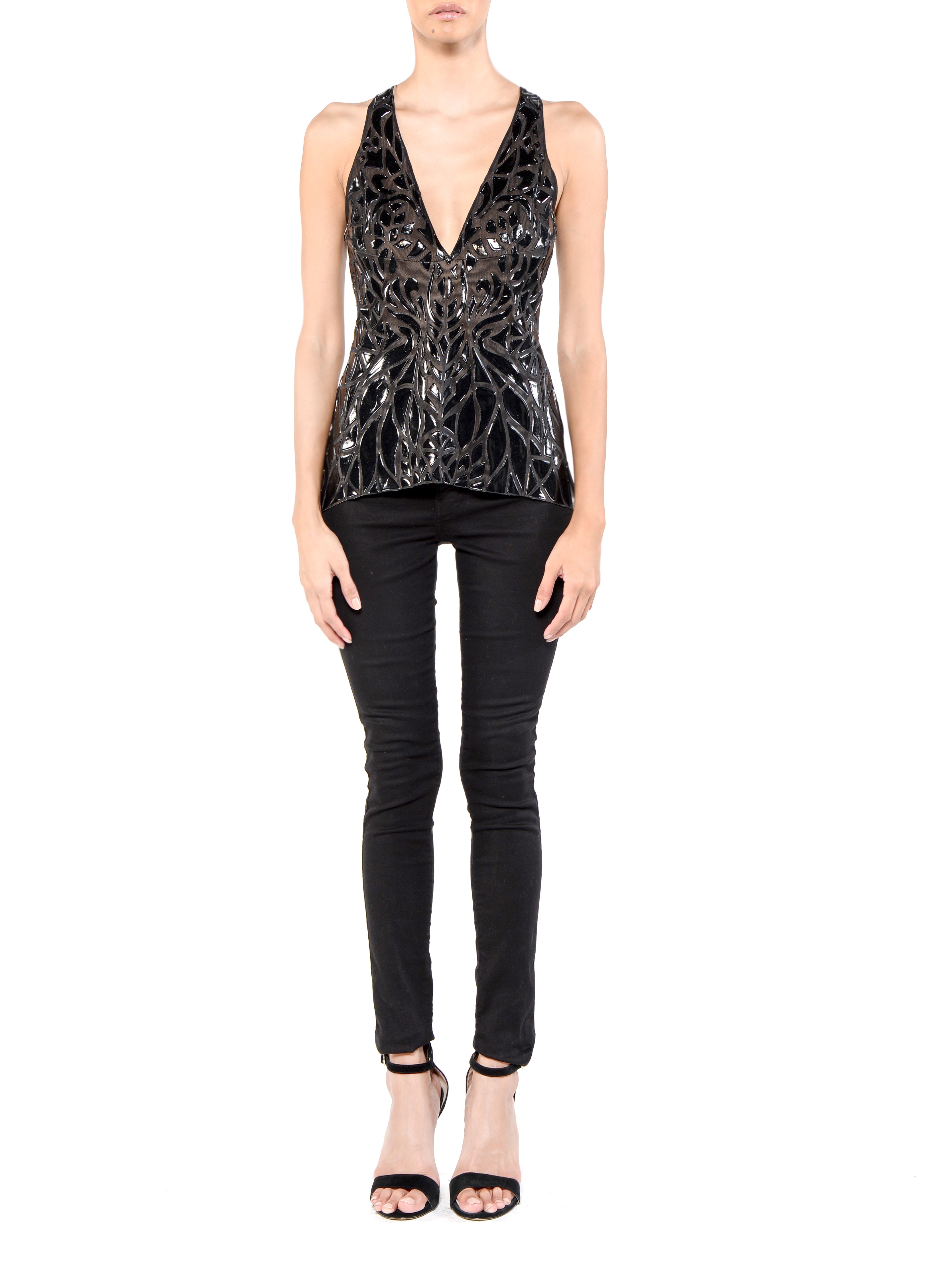 Halter Top Cross Back – Ema Savahl Couture